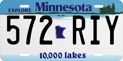 MN license plate 572RIY