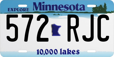 MN license plate 572RJC