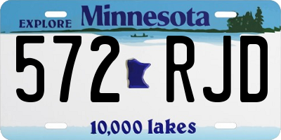 MN license plate 572RJD