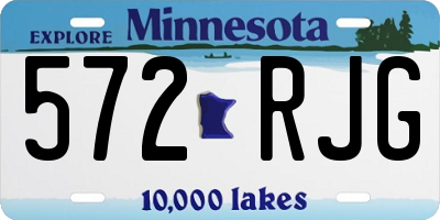 MN license plate 572RJG