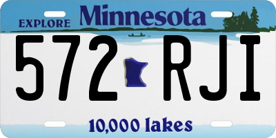 MN license plate 572RJI