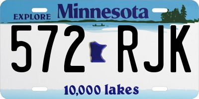 MN license plate 572RJK