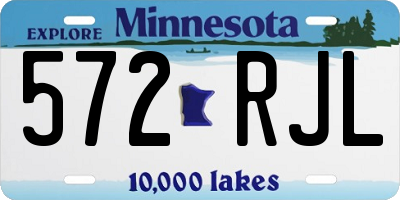 MN license plate 572RJL
