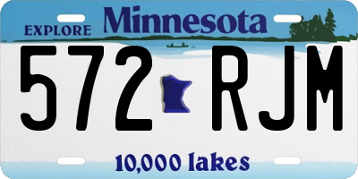 MN license plate 572RJM