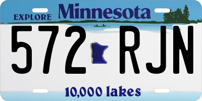 MN license plate 572RJN