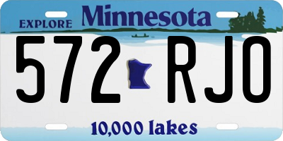 MN license plate 572RJO