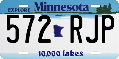 MN license plate 572RJP