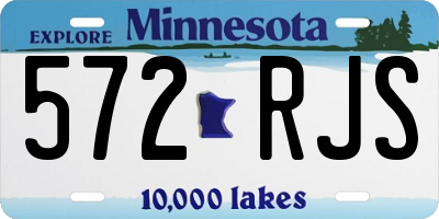 MN license plate 572RJS