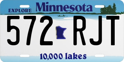 MN license plate 572RJT