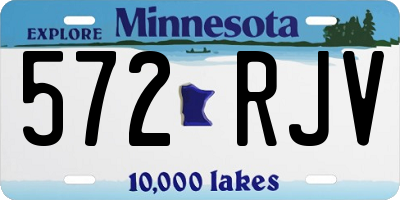 MN license plate 572RJV