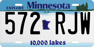 MN license plate 572RJW