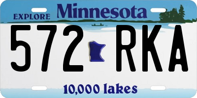 MN license plate 572RKA
