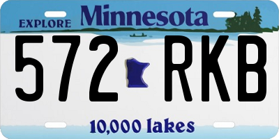 MN license plate 572RKB