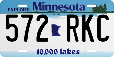 MN license plate 572RKC