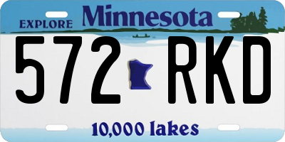 MN license plate 572RKD