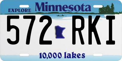 MN license plate 572RKI