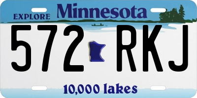 MN license plate 572RKJ