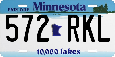 MN license plate 572RKL