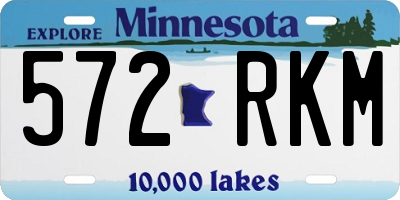 MN license plate 572RKM