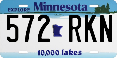 MN license plate 572RKN