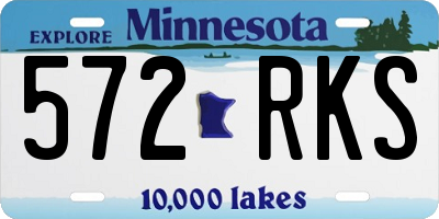 MN license plate 572RKS