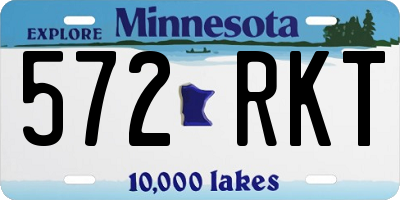 MN license plate 572RKT