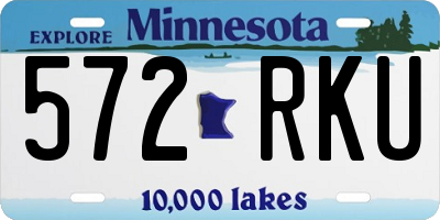 MN license plate 572RKU