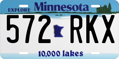 MN license plate 572RKX