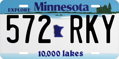 MN license plate 572RKY