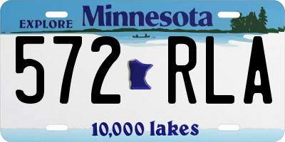 MN license plate 572RLA