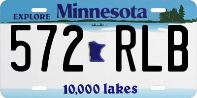 MN license plate 572RLB