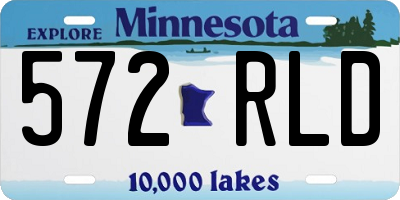 MN license plate 572RLD