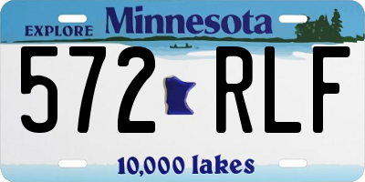 MN license plate 572RLF
