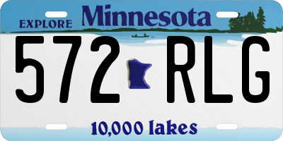 MN license plate 572RLG