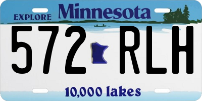 MN license plate 572RLH