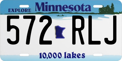 MN license plate 572RLJ