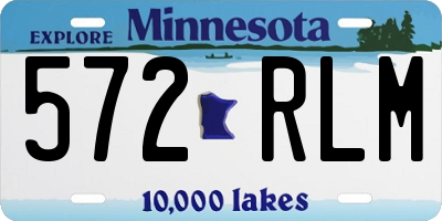 MN license plate 572RLM