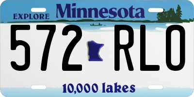 MN license plate 572RLO