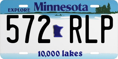 MN license plate 572RLP