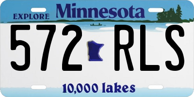 MN license plate 572RLS