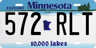 MN license plate 572RLT