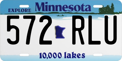 MN license plate 572RLU