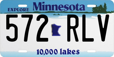 MN license plate 572RLV