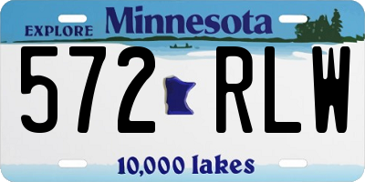 MN license plate 572RLW