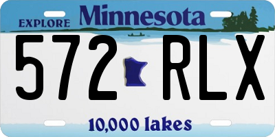 MN license plate 572RLX