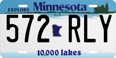 MN license plate 572RLY