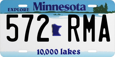 MN license plate 572RMA