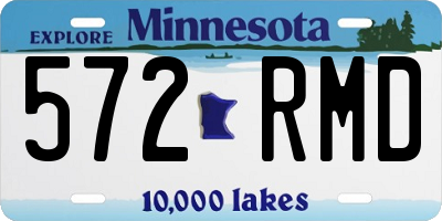 MN license plate 572RMD