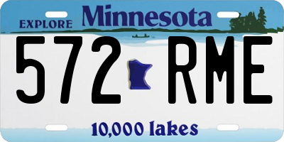 MN license plate 572RME