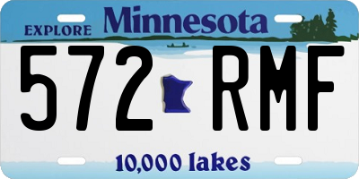 MN license plate 572RMF